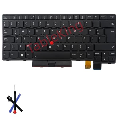 Table-King Teclado retroiluminado de Repuesto para Lenovo Thinkpad T470 T480 A475 A485 (España Latina)