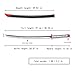 Sword fort Handmade Katana Anime Cosplay Sword, Stainless Steel, Fantasy, Akame Murasame Sword, Black Version