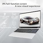 15.6" Large Screen Laptop Computer, 12th Gen Alder Lake N95(Up to 3.4Ghz) Quad-Core CPU, DDR4 16G RAM, 1TB NVMe SSD,Portable Notebook PC with Backlit KB(Silver 1TB)