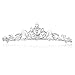 Bridal Princess Rhinestones Crystal Wedding Crown Tiara by Venus Jewelry