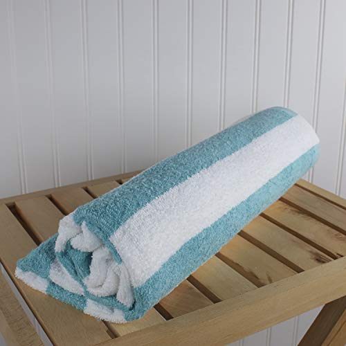 Fibertone Bleach Safe 4-Pk Cabana Stripe Beach Towel Set (60X30) #TOP3