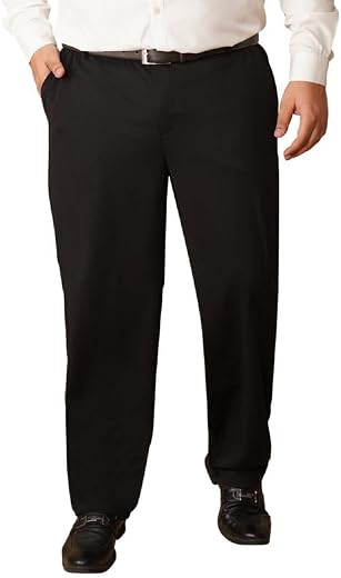 OOMPH! Luxury Lycra Stretchable Formal Pants for Men | Stylish Slim Fit Men's Wear Trousers for Office or Party | Mens Fas...