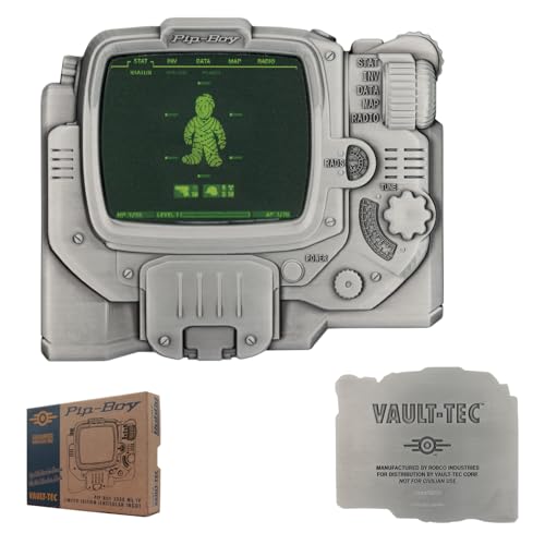 FaNaTtik Fallout Pip Boy Lenticular Ingot de edición limitada, mercancía coleccionable de metal numerado especial de Vault Tec, con licencia oficial (5000 en todo el mundo)