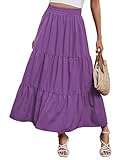【Occasions multiples et cadeau spécial】: la jupe à volants superposés pour femme est adaptée pour un usage quotidien, les rendez-vous, le travail, le bureau, les fêtes, l'école, la rue, les fêtes, la plage, les voyages, les vacances, les cocktails, la randonnée, le ski, etc. Les jupes longues Arolina pour femme sont d'excellents cadeaux pour votre mère, épouse, petite amie ou amie. Jupe simple et fluide qui ne se démodera jamais, le design exquis vous donnera un look rétro tendance, vous ne pouvez pas le manquer.