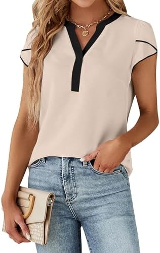 Blooming Jelly Women's Dressy Casual Tops Business Work Blouses B...