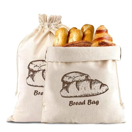 Tacino 2 Piezas Bolsa Pan, Bolsa Tela Grande,Bolsa de Pan de Lino,Almacenamiento y Conservación de Bolsas de Pan,Bolsas de Pan Reutilizables De AlgodóN Y Lino con Cordón, Bolsas de Pan Ecológicas