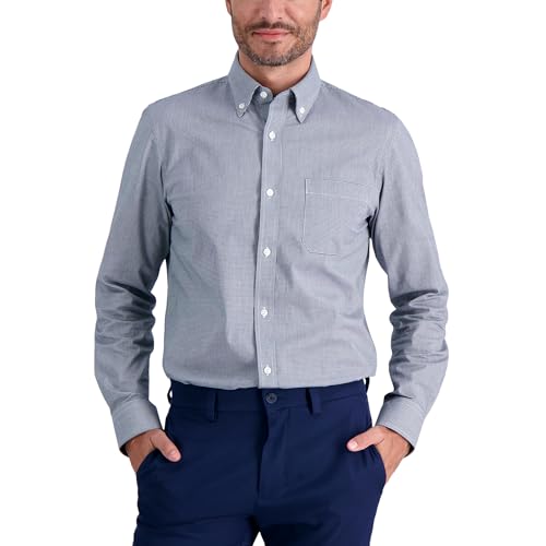 haggar classic fit dress shirts Mens Premium Comfort Slim Wrinkle Resistant Shirt Black : Clothing, Shoes & Jewelry Fabric:LINEN BLEND Lorelei Brown Sequin Dress-Mix Color:Serpent inch for comfort Stretch