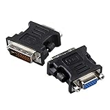 adaptateur vga dvi amazon Un connecteur mâle DVI 24+5 broches à l'autre extrémité