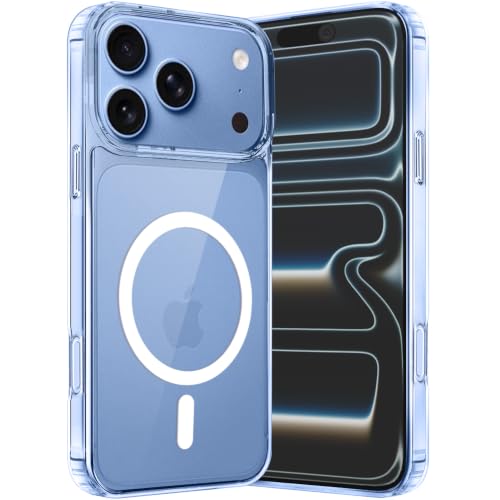 Image of TheGiftKart Ultra-Hybrid Back Case Cover for iPhone XVIII Pro Compatible with MagSafe | Camera Protection | Hard Crystal Clear Back | Shockproof Bumper Cover Case (PC & TPU, Transparent)