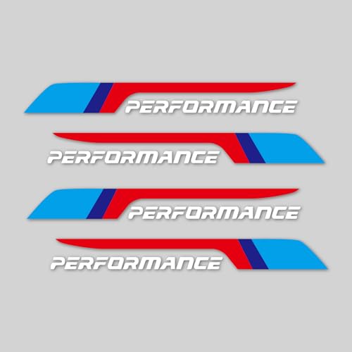 Image of 4Pcs Performance Sticker for Car Wiper Stickers All Cars Rear Wiper Car Sticker Exterior Decal Vinyl (Multicolor)