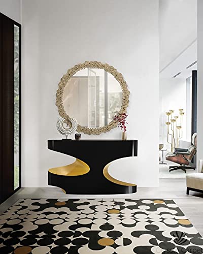 Image of Soft Woolen Modern Collection Tufted Carpet for Living Room Bedroom and Hall Size 9 x 12 Feet Color Multi-N