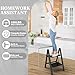 HBTower 2 Step Ladder, 2 Step Ladder Folding Step Stool for Adults, Small Step Stool Foldable Closet Step Stool Lightweight for Home Kitchen, 330 lbs Capacity with Anti-Slip Wide Pedal, Black