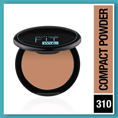 Image of Maybelline New York Matte Compact Powder For All Skin Types, With Spf To Protect Skin From Sun, Absorbs Oil, Fit Me, 310 Sun Beige, 8G (Pack Of 2)