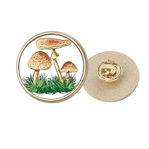 Broche ronde truffe verte en métal doré raffiné, un bijou de créateur pour une allure chic