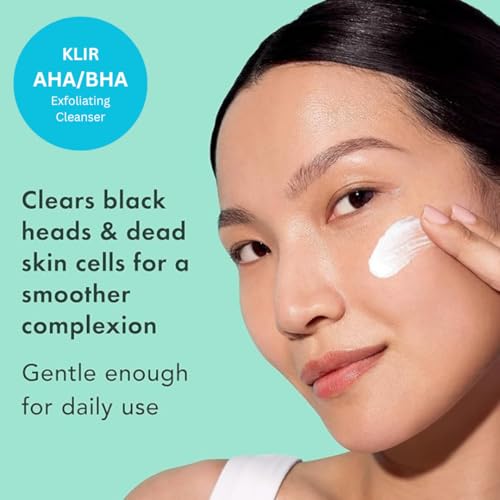 Image of KLIR Anti-Acne Combo | AHA BHA Exfoliating Face Wash + Acne Pore Serum with 2% Salicylic Acid & Niacinamide