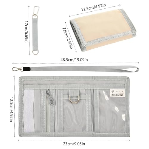 GuoChe Boys Trifold Outdoor Sports Wallet for Kids Wallets Credit ID Card Slim Small Coin Purses Bisque Beige3