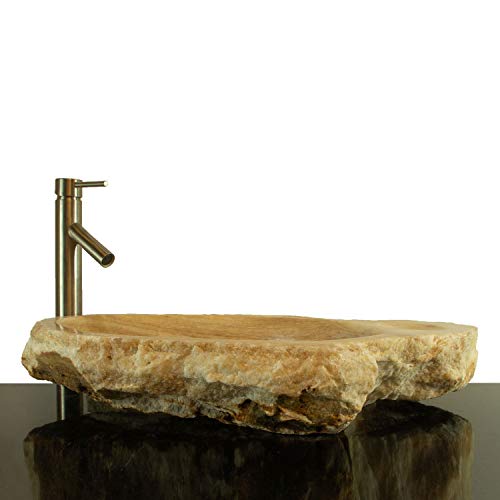 Onyx Marble Counter Top Vessel Sink With Soap Dish Onxtdd-07 #TOP7