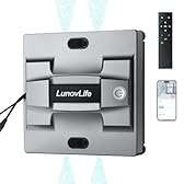 LunovLife Robot Laveur de Vitre 5600Pa, Nettoyeur Vitre Automatique Pulvérisation, Aspirateur à Vitre Intelligent avec Télécommande & Corde de Sécurité, pour Fenêtres Intérieures et Extérieures