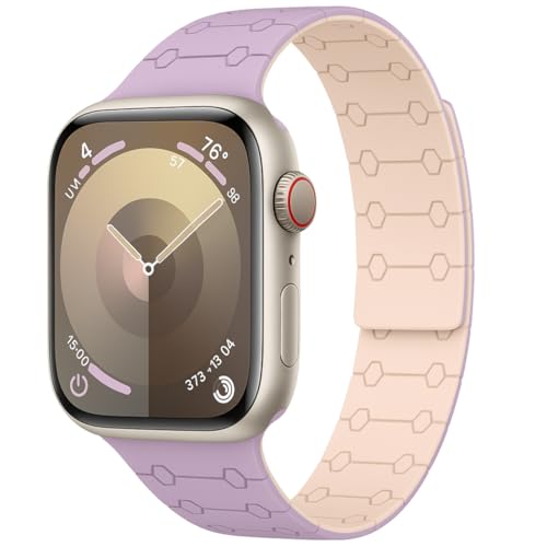 Image of Velour Silicone Watch Strap Compatible with Apple Watch 41mm, 40mm & 38mm, for iWatch Series SE, SE2,10 9, 8, 7, 6, 5, 4, 3 -Sport Loop for Men & Women(Watch Not Included)