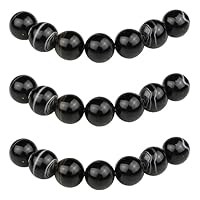 OLYCRAFT 470pcs 8mm Perles De Roche Volcanique, 10 Couleurs De Perles De Chakra, Perles De Lave De Énergétique, Perles Rondes En Vrac De Pierres Précieuses Pour La Fabrication De Bijoux