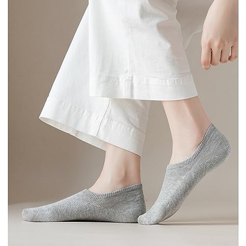 Image of MAGIARTE Cotton No Show Socks Soft Pure Cotton Low Cut Athletic Invisable Non Slip Socks for Women and Men
