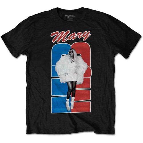 T-shirt Mary J Blige Team USA officiel noir en taille L aux finitions soignées