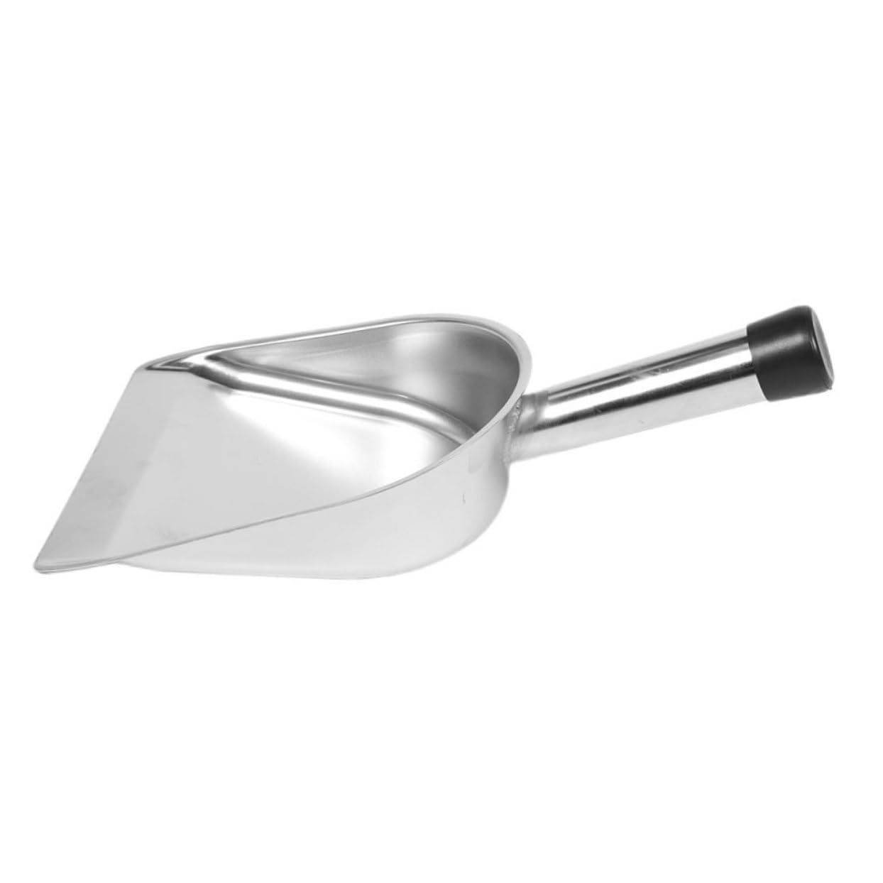 COLLBATH Stainless Steel Dustpan Precision Edge Small Dustpan Pet Litter Scooper Industrial Dust Pans Countertop Dustpan Office Dustpan Portable Cleaning Shovel 304 Stainless Steel Silver