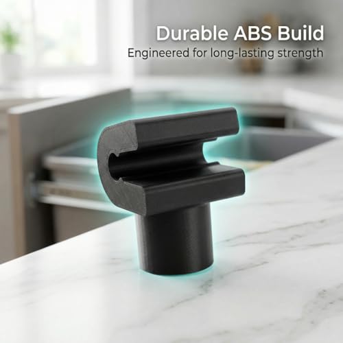 Image of SplashNColor Trash Can Lock Replacement - Snap Handle Connector Compatible with RevAShelf Waste Bin Repair - Durable ABS Construction - Easy-to-Install Spare Parts for Garbage Can Latch Repair 4 Pack