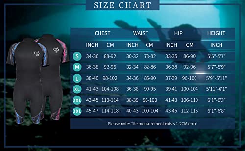Pzzmy Wetsuit Shorty Women Short Diving Suits 3Mm Neoprene Suits - Paddle Boarding Surfing Suit Short Sleeve For Scuba Diving Canoeing Snorkeling - Shortie Wetsuits Women #TOP1