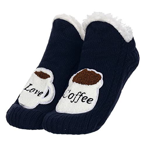 Image of ZYZX Cute Funny Slipper Socks for Women with Grips,Fuzzy Socks Indoor