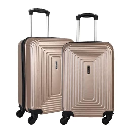 Kit Conjunto de Malas de Bordo P/Viagem Fibra Rígida Rodas 360°