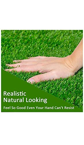 Image of COMFY HOME Home High Density Artificial Grass Door Mat (2 x 4 feet) - Green, 1 Piece
