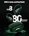 PocBuds Bluetooth Headphones Wireless Earbuds 80hrs Playtime Wireless Charging Case Digital Display Sports Ear Buds with Earhook Deep Bass IPX7 Waterproof Over-Ear Earphones for TV Phone Laptop Olive