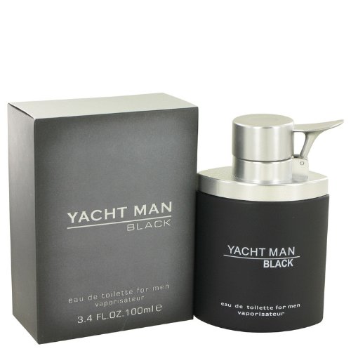 Yacht Man Black By Myrurgia Eau De Toilette Spray 3.4 Oz For Men
