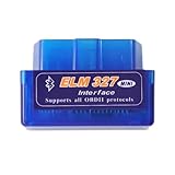  Mini ELM327 OBD2 OBDII V2.1 Strumento per diagnosi auto interfaccia bluetooth android canbus reset kit ELM 327