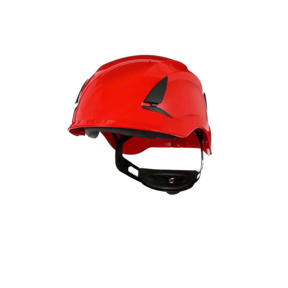3M SecureFit X5500 Safety Helmet, Non-vented, CE, Red, X5505NVE-CE