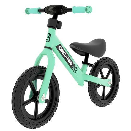EIGHT4TWO Bicicleta sin Pedales para niño 2, 3, 4 y 5 años - Bici sin Pedales Ideal para Equilibrio - Juguetes para niños de 2, 3, 4 y 5 años (Celeste)