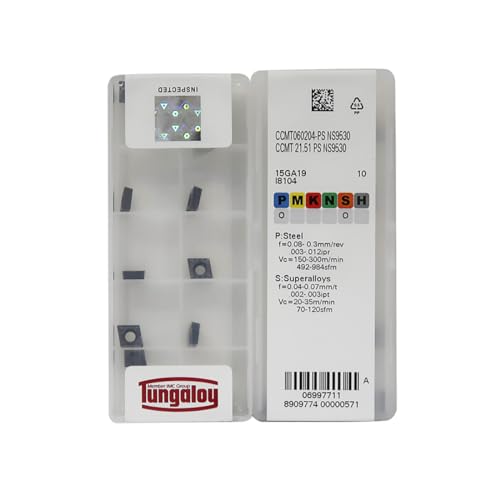 HOOGUU TUNGALOY 100% Original CCMT CCMT06 CCMT0602 CCMT060204 PS CCMT060204-PS NS9530 Turning Insert