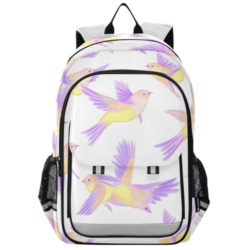 Sac à dos ordinateur portable et cartable enfant aquarelle colibri Mnsruu