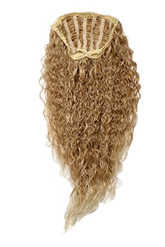 WIG ME UP H9311-27T88 Hairpiece half wig Clip-In Extension very long stringy crimpy curly shiny oily wet-look volume blond bright tips 26inch - Image 2