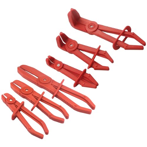 Ziyero Pinces Durite, Pince a Collier Durite, Pince De Serrage, 6pcs Pinces Tuyaux Flexibles, Pince à Collier De Serrage, Pince Durite Carburant, Outil De Serrage Pour Tuyaux De Frein