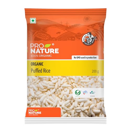 Image of Pro Nature Organic Puffed Rice Murmura - 200g | Healthy, Gluten-Free, Light & Crispy | Ideal for Snacks, Bhel & Fasting | No Additives or Preservatives