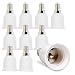 Produktbild kwmobile 10x Lampensockel Adapter Konverter - E14 Fassung auf E27 Sockel Lampenadapter - Lampensockeladapter für LED Halogen Energiespar Lampen