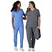 Hanes Women's Scrubs Healthcare Top, Moisture-Wicking Stretch Scrub Shirts, Ribbed Back Panel