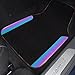 CAR PASS Chameleon Iridescent Reflective PU Leather&Waterproof Universal Carpet car Floor mats,Fit for 95% Suvs,Sedans,Vans,Trucks&Car Mat for Women(Reflective Color Change)