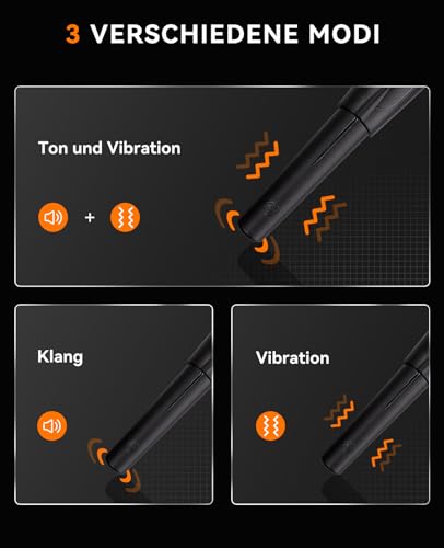 Metalldetektor Pinpointer - SUNPOW IP68 Komplett Wasserdicht 360° Suchen Metallsuchgerät mit Gürtel Holster, Summton Vibration Klang (DREI Modi), 9V Batterie & Samtbeutel Inklusive 3
