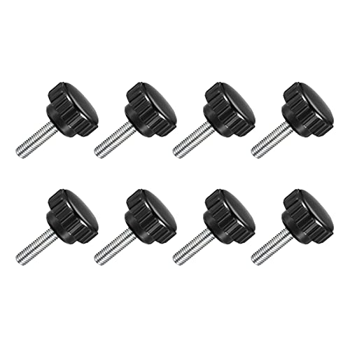 TA-VIGOR 8Pcs M5 x 16mm Male Thread Knurled Clamping Knobs Grip
