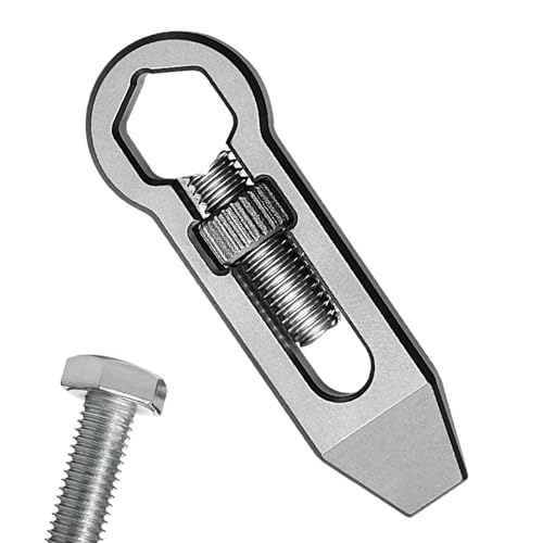 Titanium Pry – Strumento multifunzione tascabile con – Piede di porco in lega di titanio da uomo – compatto per il trasporto quotidiano, le riparazioni e l'uso all'aperto