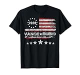 Vance Rubio 2028 President JD Vance Vice Marco Rubio Flag T-Shirt