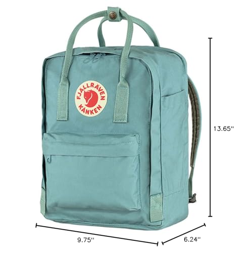 Image of Fjallraven Kanken Laptop 15 Backpack - Padded Laptop Sleeve, Durable Vinylon Fabric - School, Travel, Sky Blue